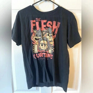 ☕️2 for $25🥞 Rick & Morty - The Flesh Curtains Band  T-Shirt Large - Adult Swim